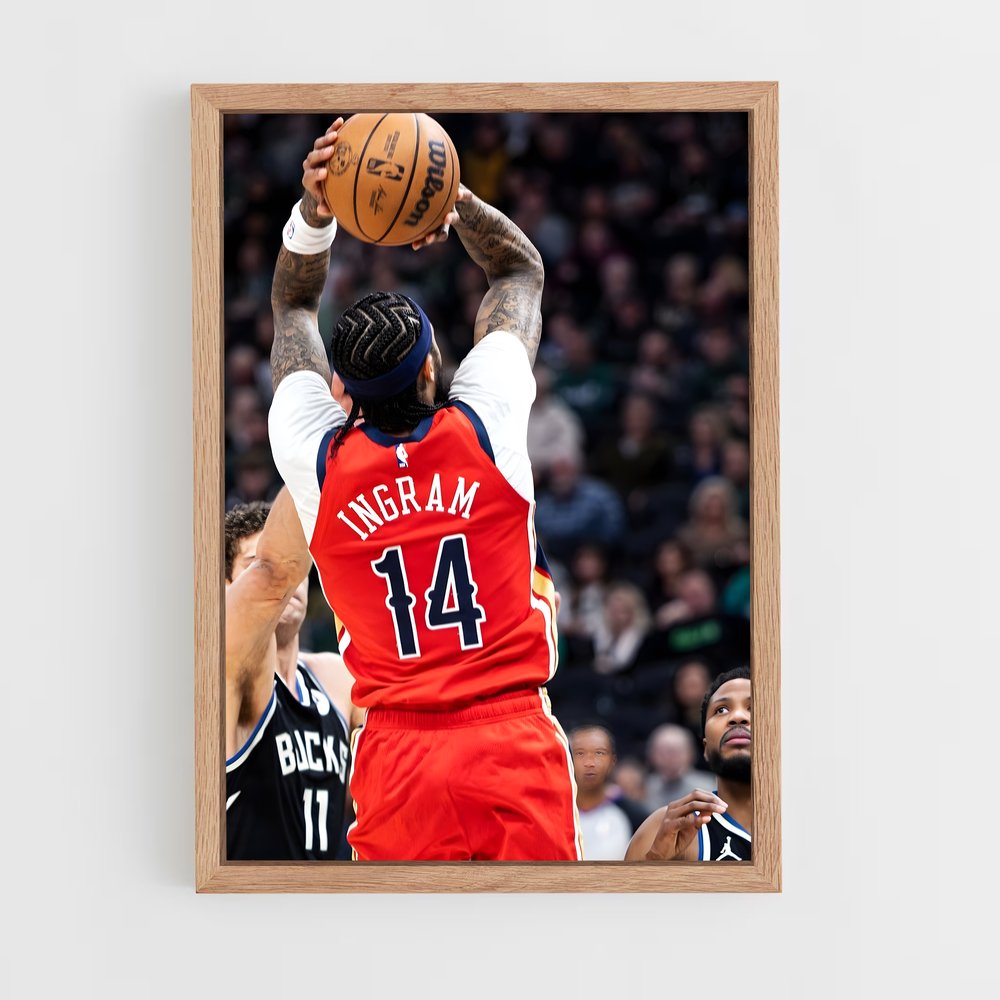 ap-brandon ingram-6 cadre Bois clair