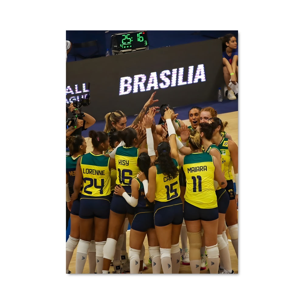Poster Équipe Brésilienne de Volley-Femmes