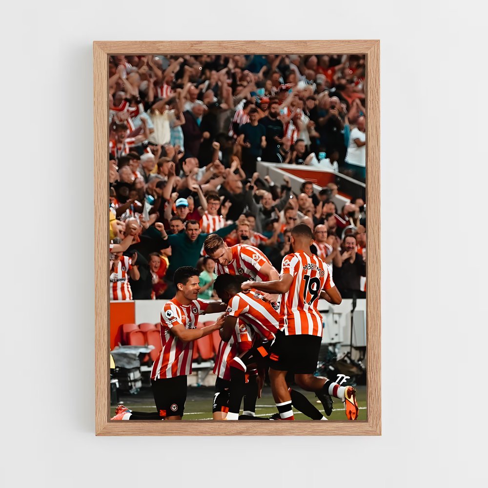 ap-brentford fc-2 cadre Bois clair