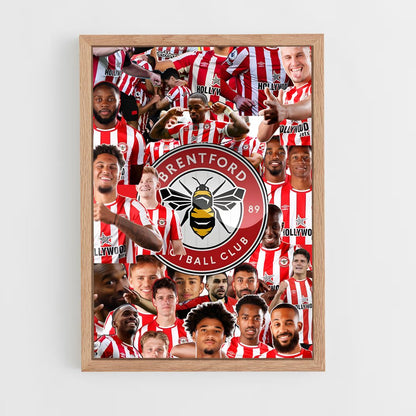 ap-brentford fc-5 cadre Bois clair