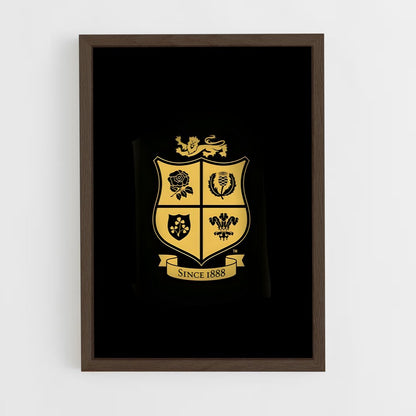 ap-british and irish lions-1 cadre Bois foncé