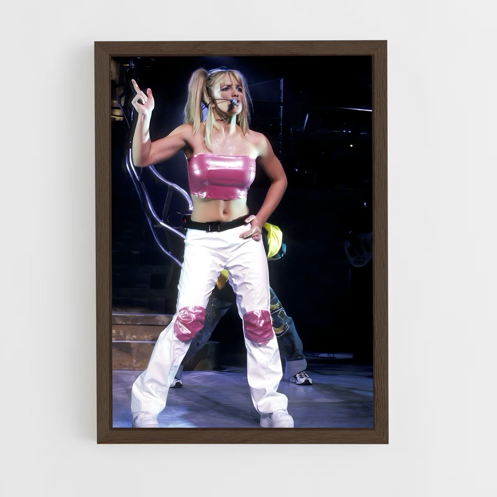 ap-britney spears-7 cadre Bois foncé