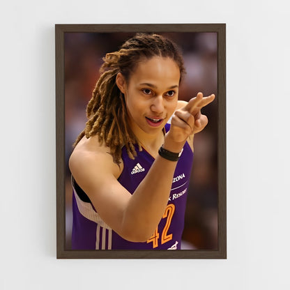 ap-brittney griner-1 cadre Bois foncé
