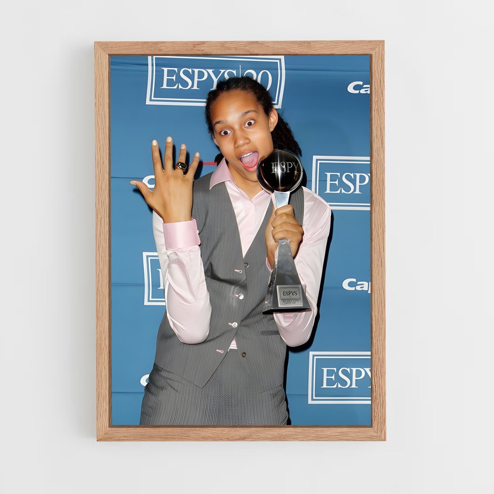 ap-brittney griner-2 cadre Bois clair