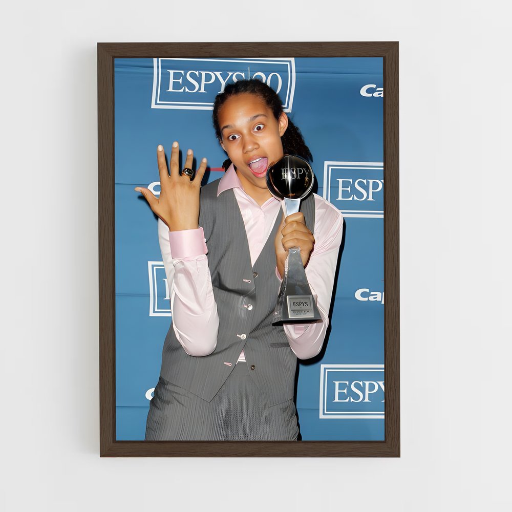 ap-brittney griner-2 cadre Bois foncé