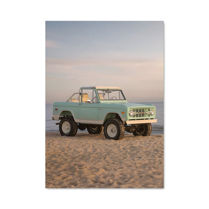 Poster Bronco Sur La Plage