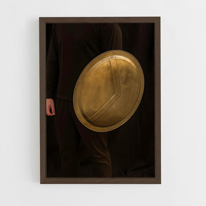 ap-bronze shield-1 cadre Bois foncé