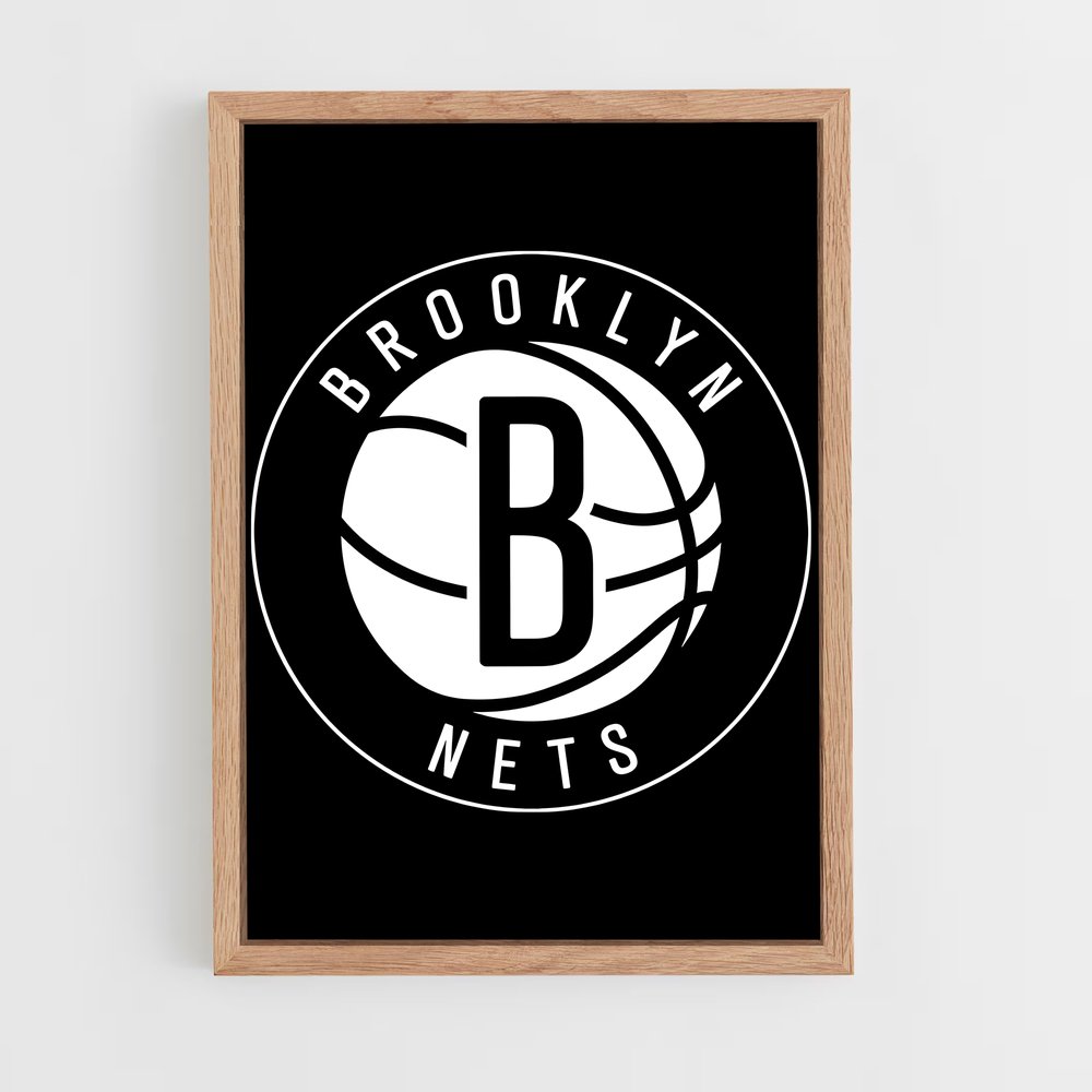 ap-brooklyn nets-1 cadre Bois clair