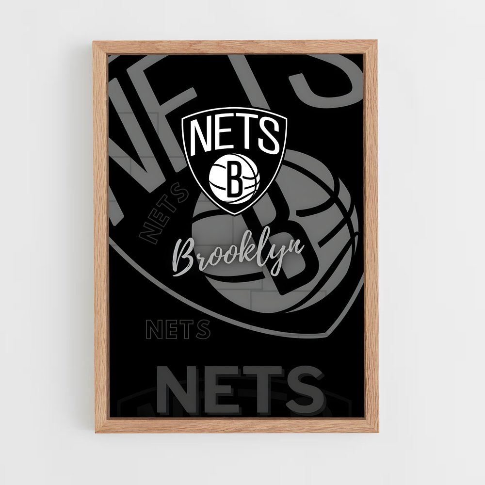 ap-brooklyn nets-2 cadre Bois clair