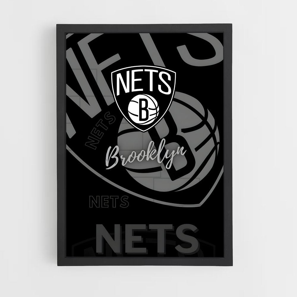 ap-brooklyn nets-2 cadre Noir