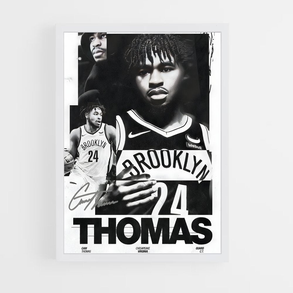 ap-brooklyn nets-4 cadre Blanc