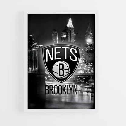 ap-brooklyn nets-5 cadre Blanc