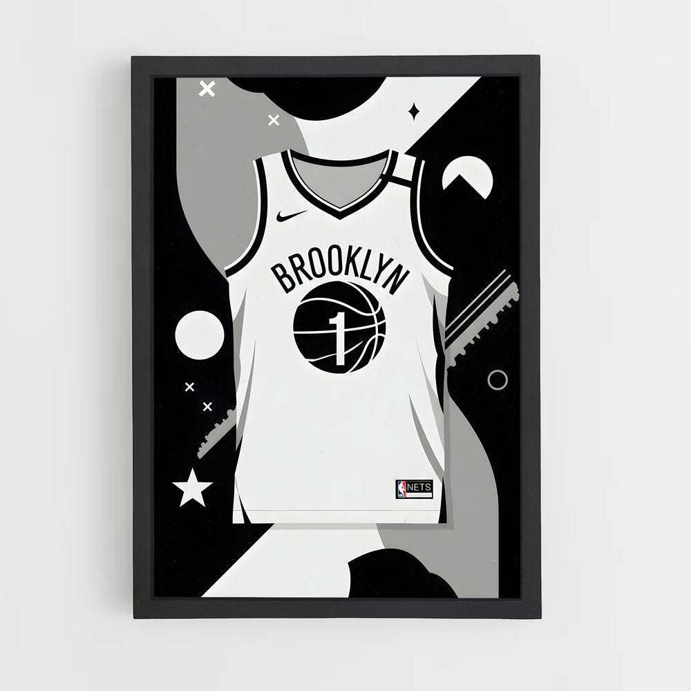 ap-brooklyn nets-8 cadre Noir