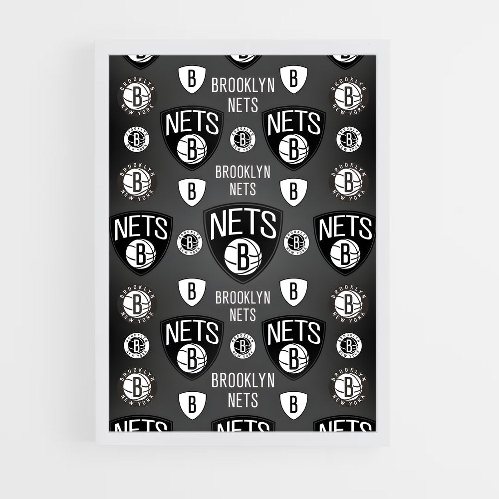 ap-brooklyn nets-9 cadre Blanc