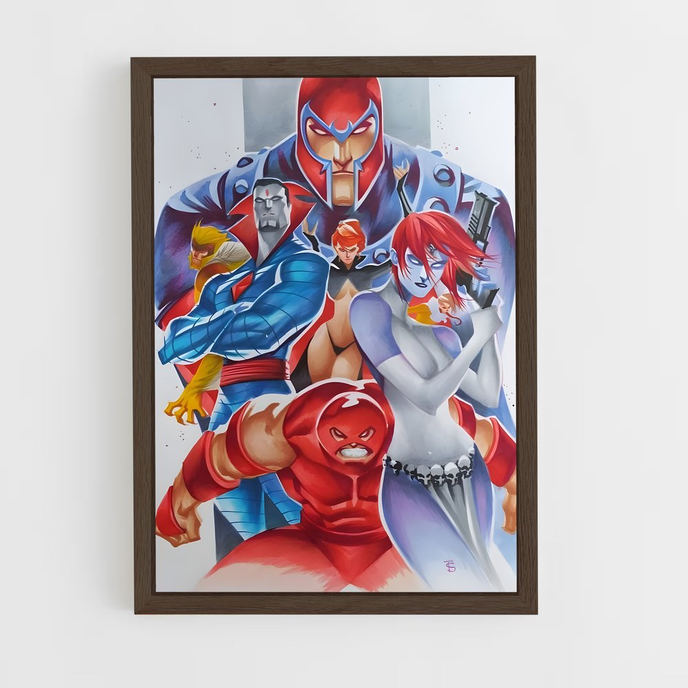 ap-brotherhood of mutants-10 cadre Bois foncé