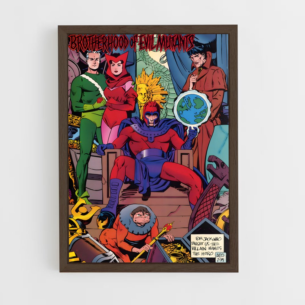 ap-brotherhood of mutants-3 cadre Bois foncé