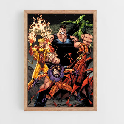 ap-brotherhood of mutants-7 cadre Bois clair