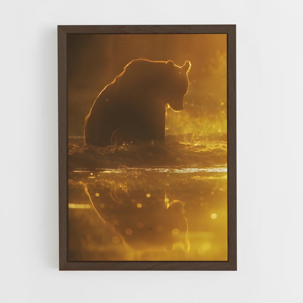 ap-brown bear-5 cadre Bois foncé