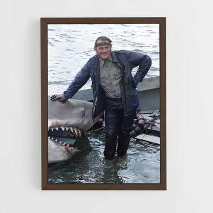 ap-bruce the shark-1 cadre Bois foncé