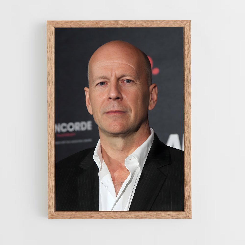 ap-bruce willis-4 cadre Bois clair