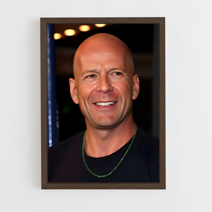 ap-bruce willis-7 cadre Bois foncé