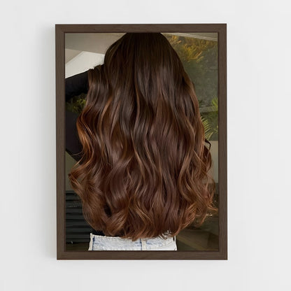 ap-brunette hair-1 cadre Bois foncé