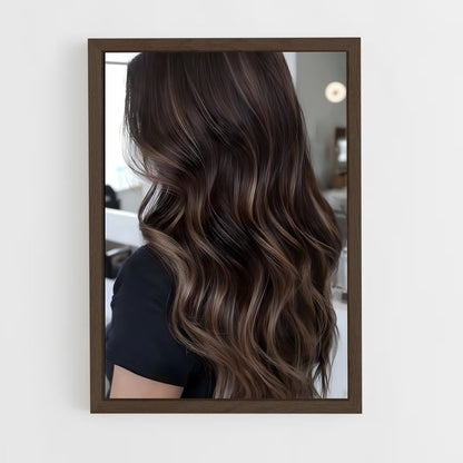ap-brunette hair-2 cadre Bois foncé
