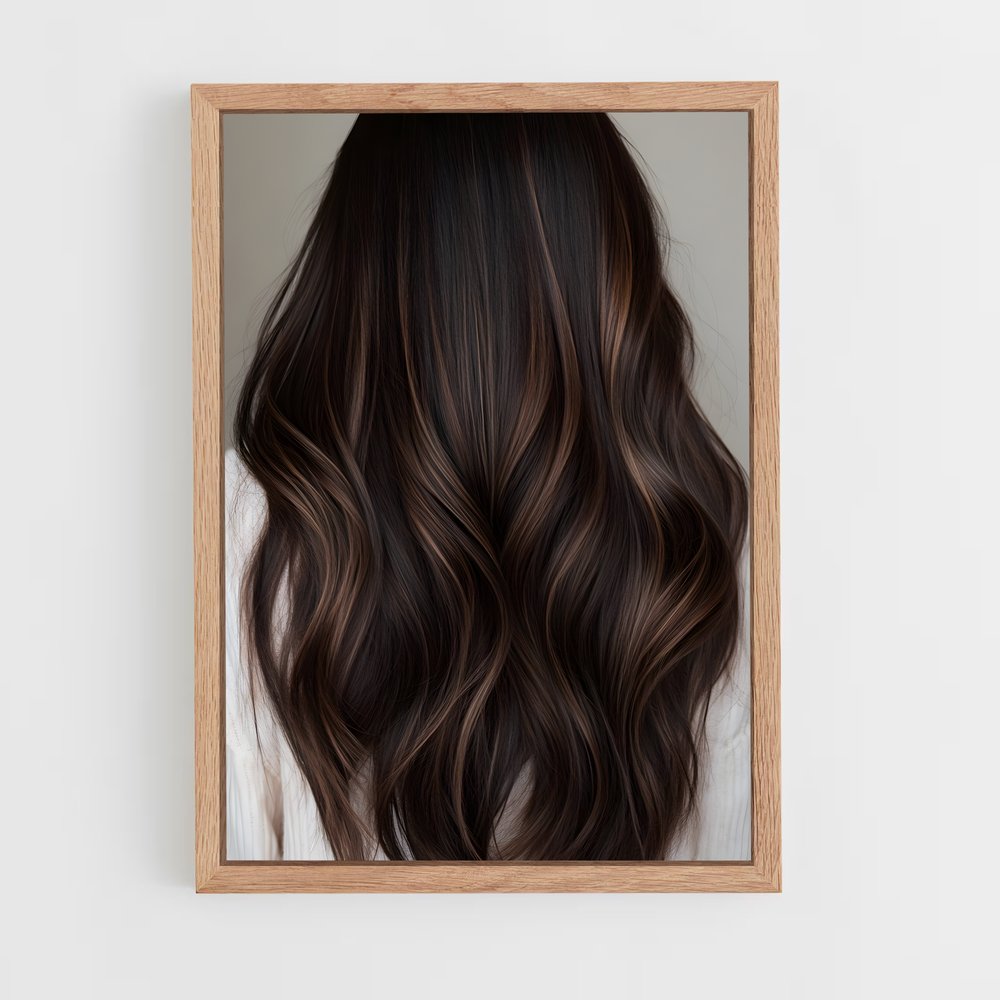ap-brunette hair-6 cadre Bois clair