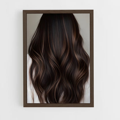 ap-brunette hair-6 cadre Bois foncé
