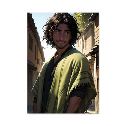 Poster L'Homme aux Cheveux Libres
