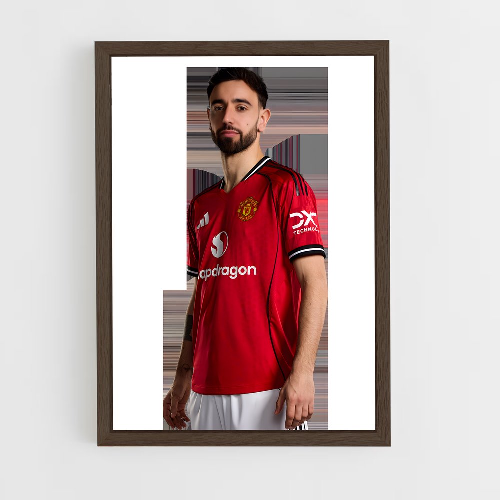 ap-bruno fernandes-8 cadre Bois foncé