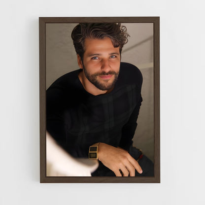 ap-bruno gagliasso-1 cadre Bois foncé