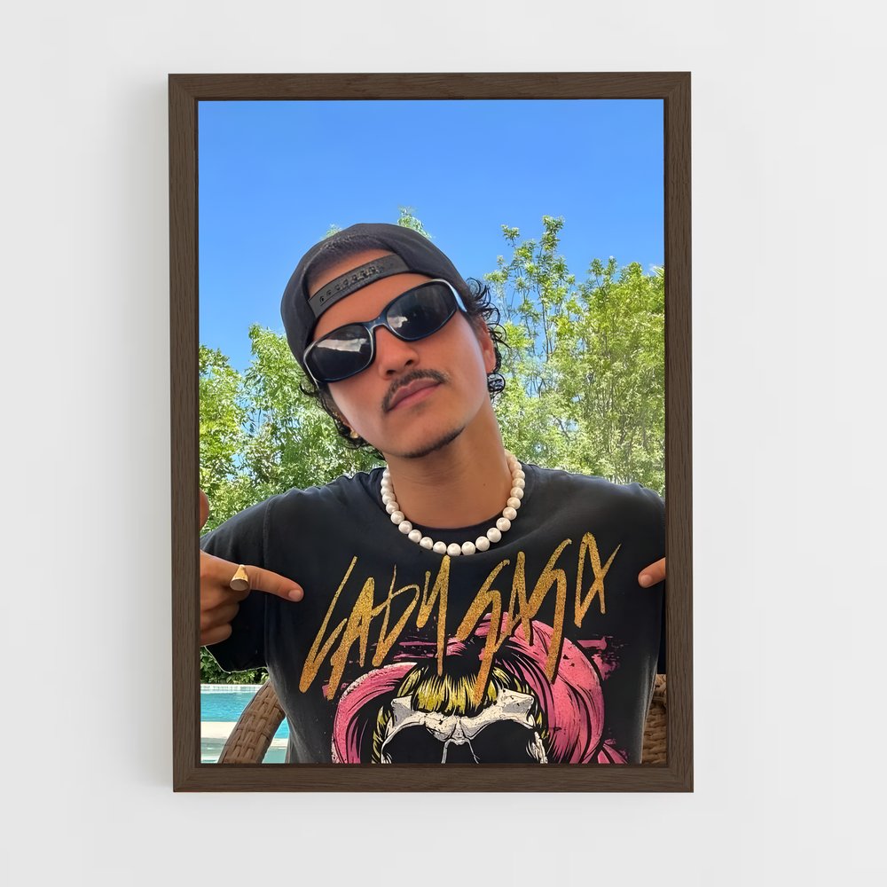 ap-bruno mars-2 cadre Bois foncé