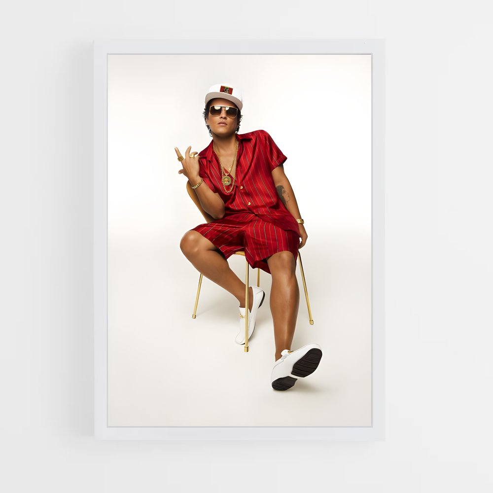 ap-bruno mars-9 cadre Blanc