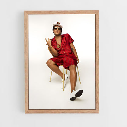 ap-bruno mars-9 cadre Bois clair