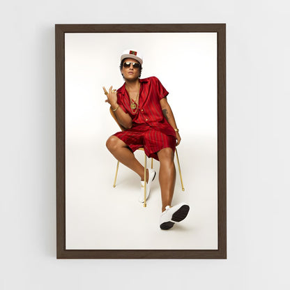 ap-bruno mars-9 cadre Bois foncé