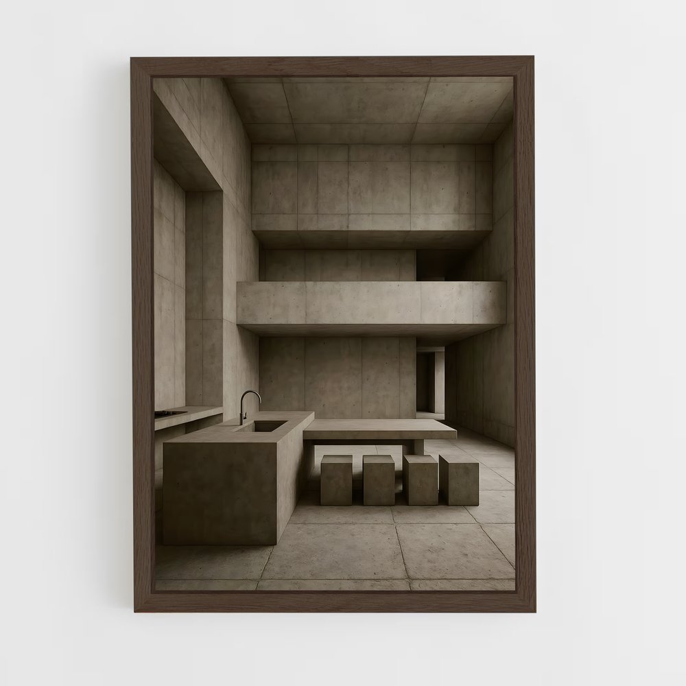 ap-brutalism-2 cadre Bois foncé