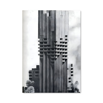 Poster Skyline Brutaliste