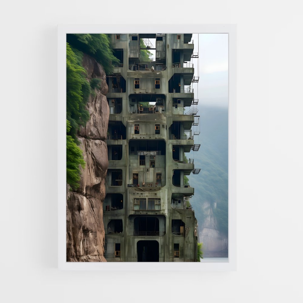 ap-brutalist architecture-10 cadre Blanc