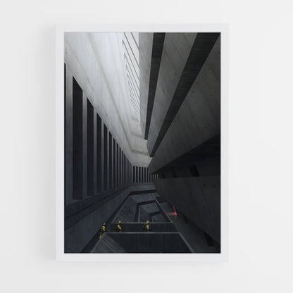 ap-brutalist architecture-14 cadre Blanc
