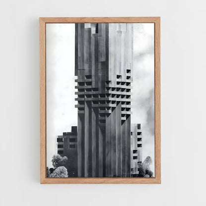 ap-brutalist architecture-2 cadre Bois clair