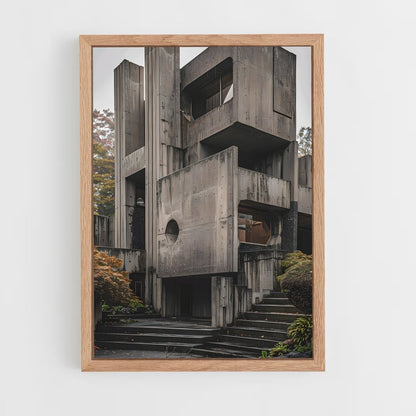 ap-brutalist architecture-3 cadre Bois clair