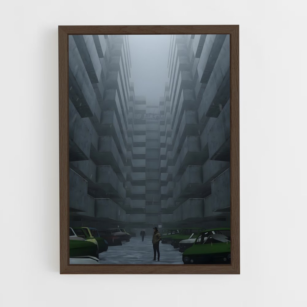 ap-brutalist architecture-5 cadre Bois foncé