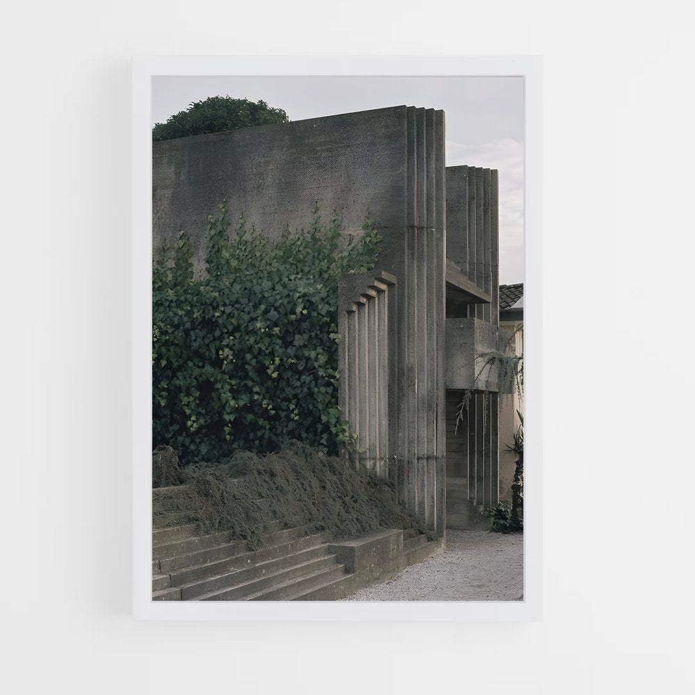 ap-brutalist architecture-7 cadre Blanc