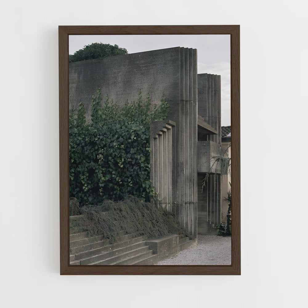 ap-brutalist architecture-7 cadre Bois foncé