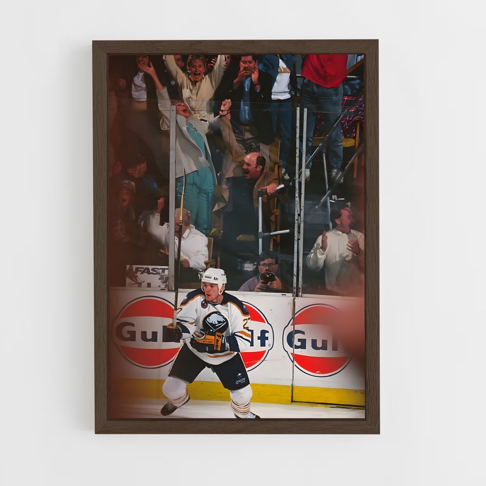ap-buffalo sabres-6 cadre Bois foncé