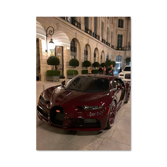 Poster Bugatti Rouge