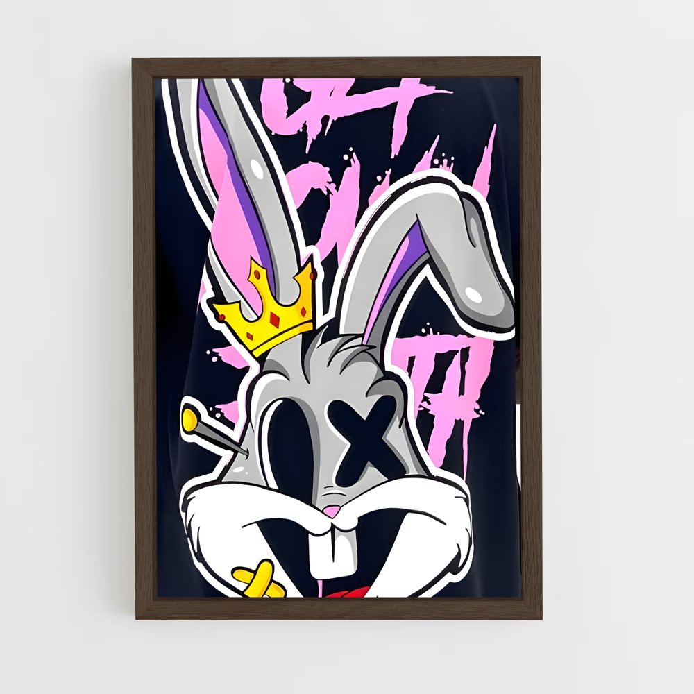 ap-bugs bunny-5 cadre Bois foncé