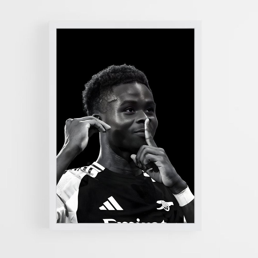 ap-bukayo saka-4 cadre Blanc