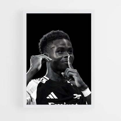 ap-bukayo saka-4 cadre Blanc